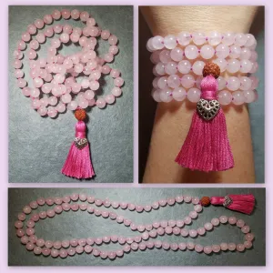 Heart Healing Mala - Rose Quartz