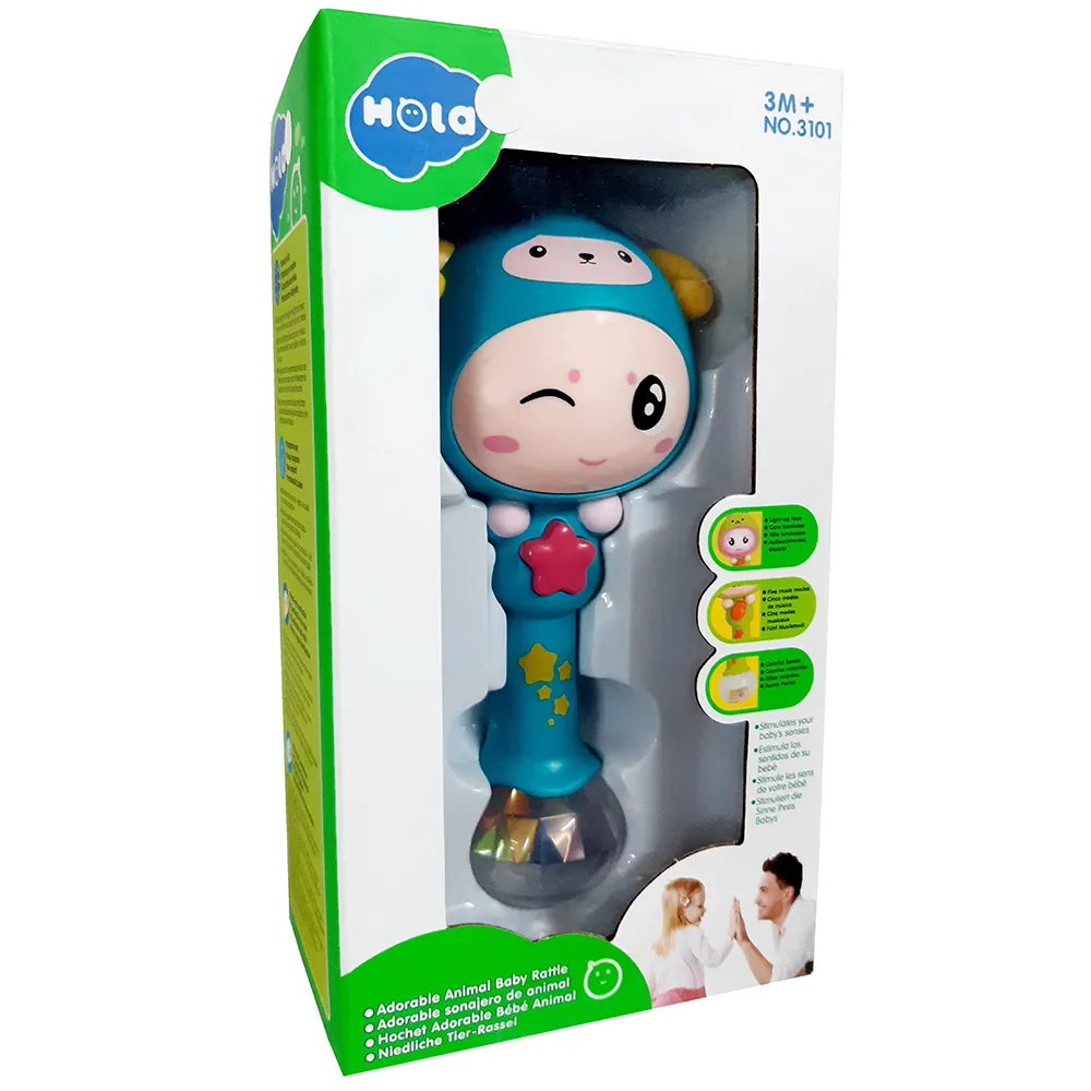 Hola Baby Toy Sheep Rattle With Music