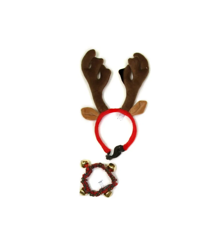 Holiday Bell Collar and Antler Combo Pack
