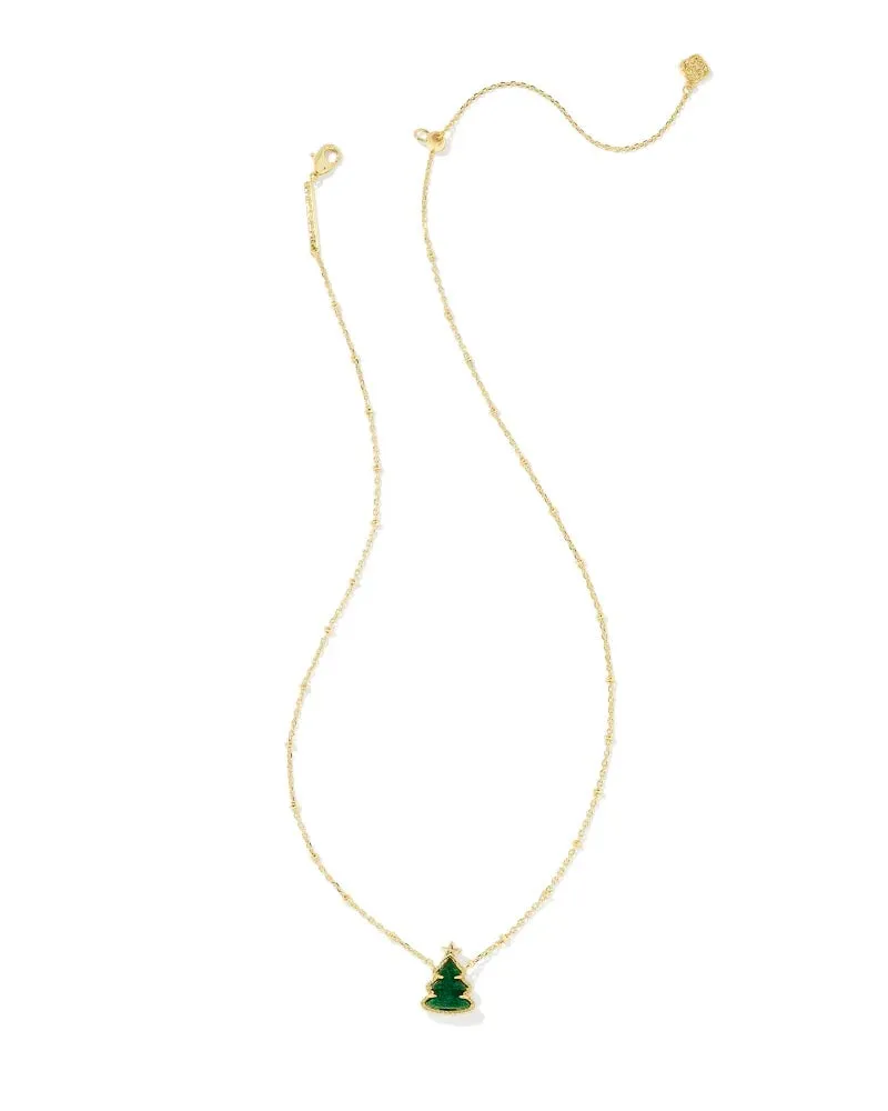 Holiday Tree Short Pendant Necklace