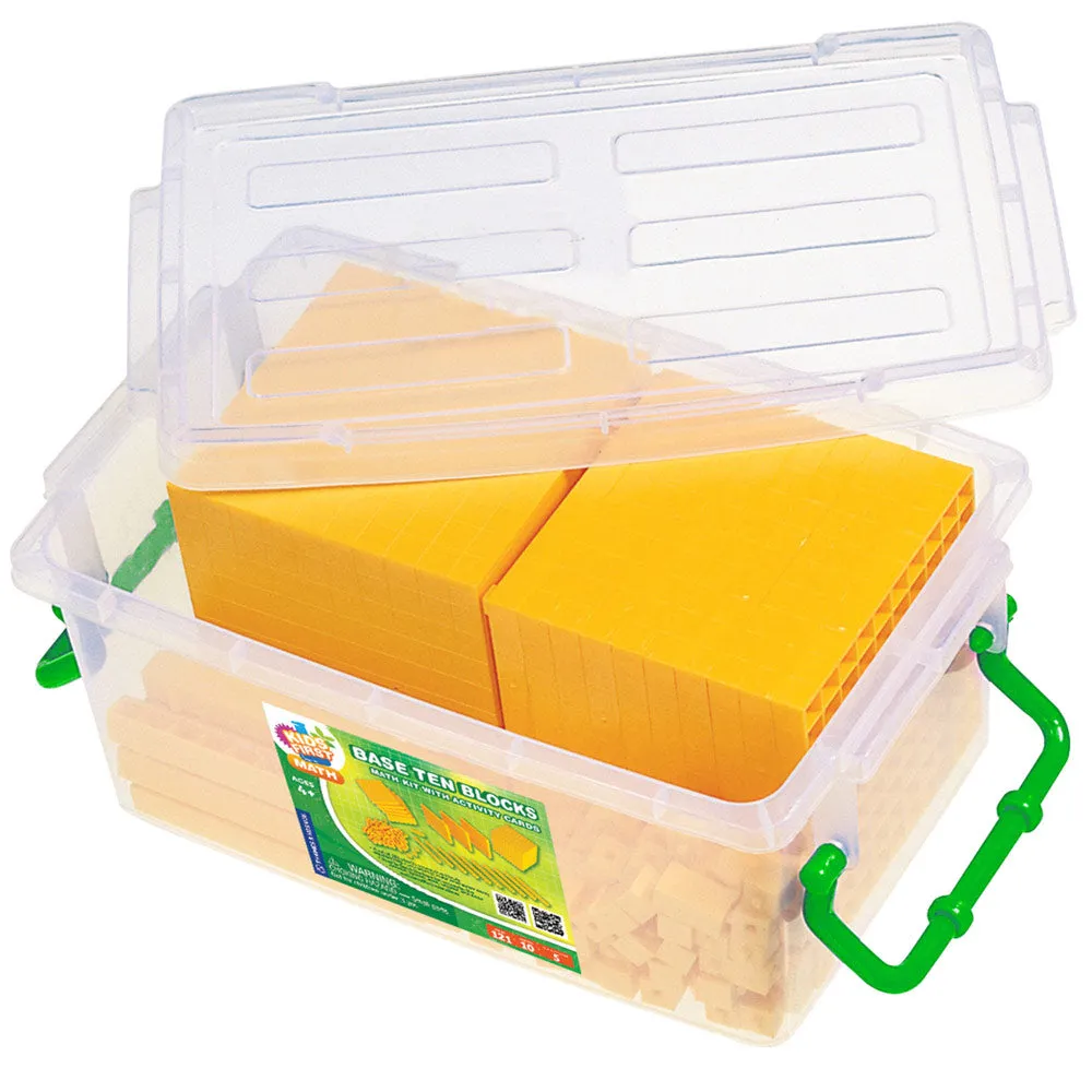 Kids First Math: Base Ten Blocks Math Kit with Activity Cards