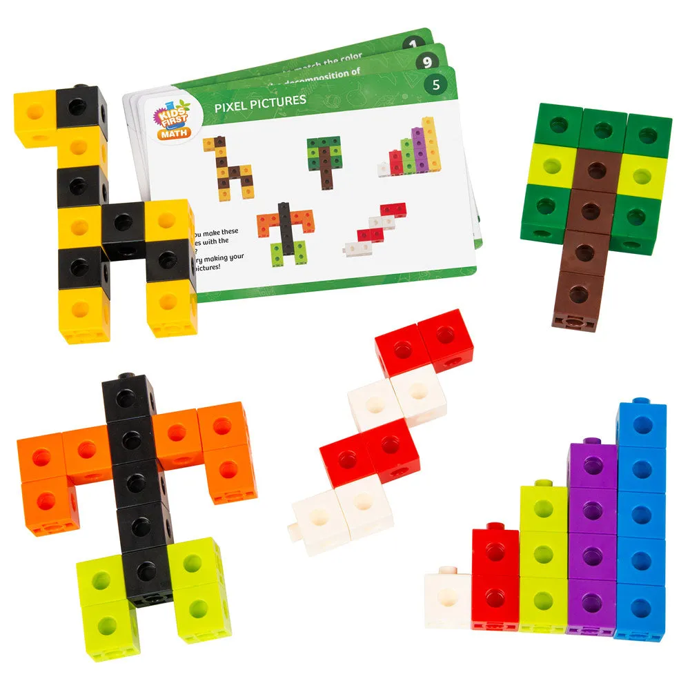 Kids First Math: Linking Cubes Math Kit with Activity Cards