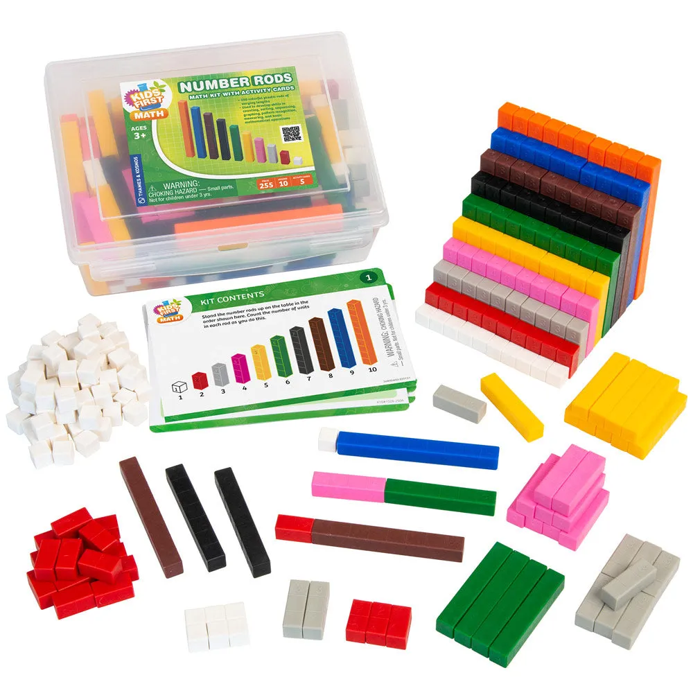 Kids First Math: Number Rods Math Kit with Activity Cards