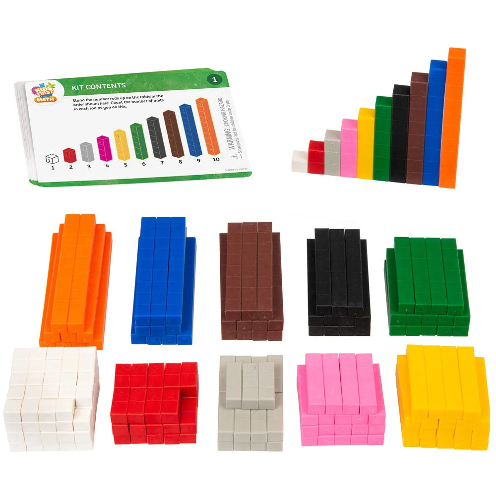 Kids First Math: Number Rods Math Kit with Activity Cards