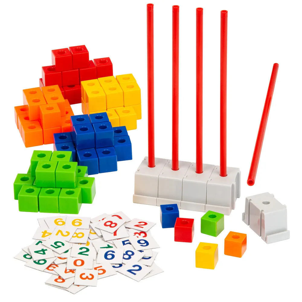 Kids First Math: Stacking Block Abacus Math Kit with Activity Cards