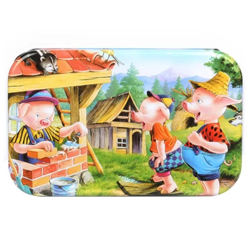 Kids  Puzzle Toys Animals Fruit Graph Match Card Game Early Educational Materials Double-sided Puzzle Toy For Children
