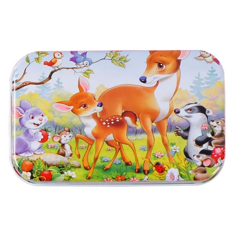 Kids  Puzzle Toys Animals Fruit Graph Match Card Game Early Educational Materials Double-sided Puzzle Toy For Children