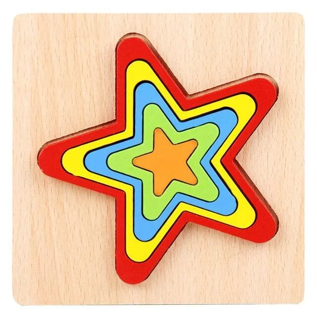 Kids  Puzzle Toys Animals Fruit Graph Match Card Game Early Educational Materials Double-sided Puzzle Toy For Children