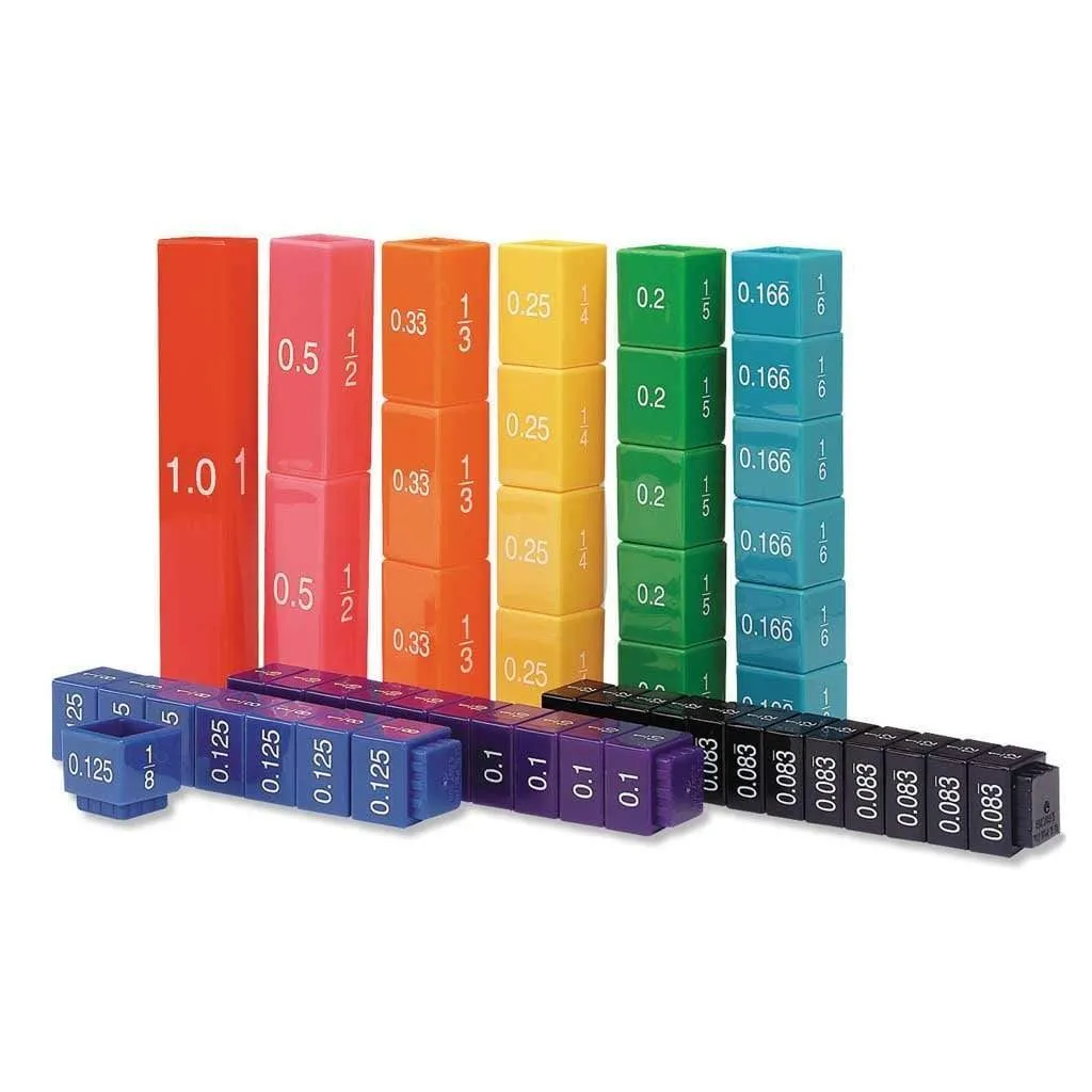 Learning Resources Fraction Tower Equivalency Cubes