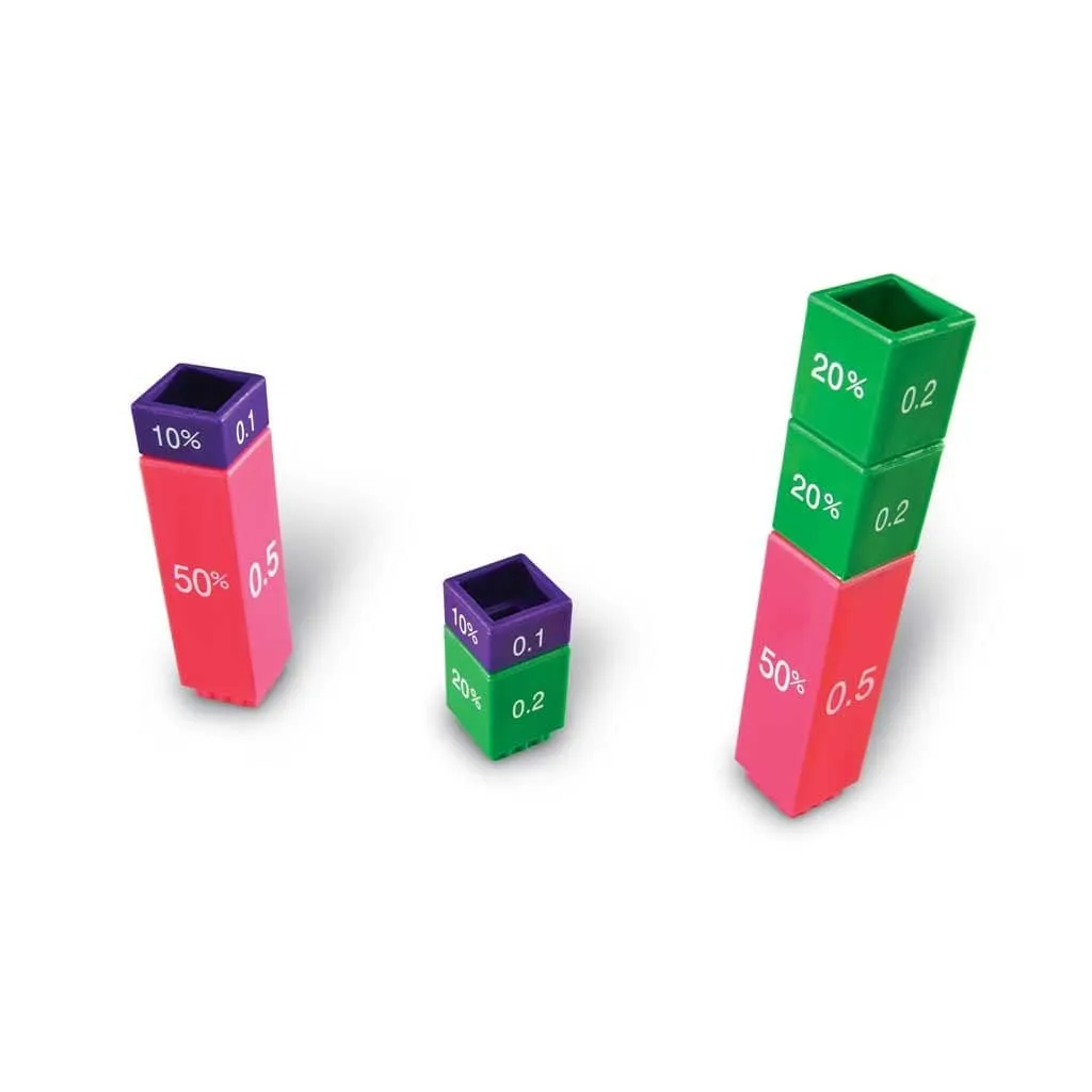 Learning Resources Fraction Tower Equivalency Cubes