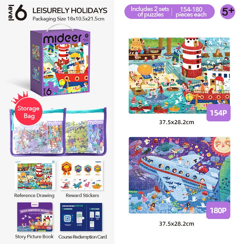 Level Up! Puzzles Level 6 - Relaxing Holiday [ 154P-180P ]