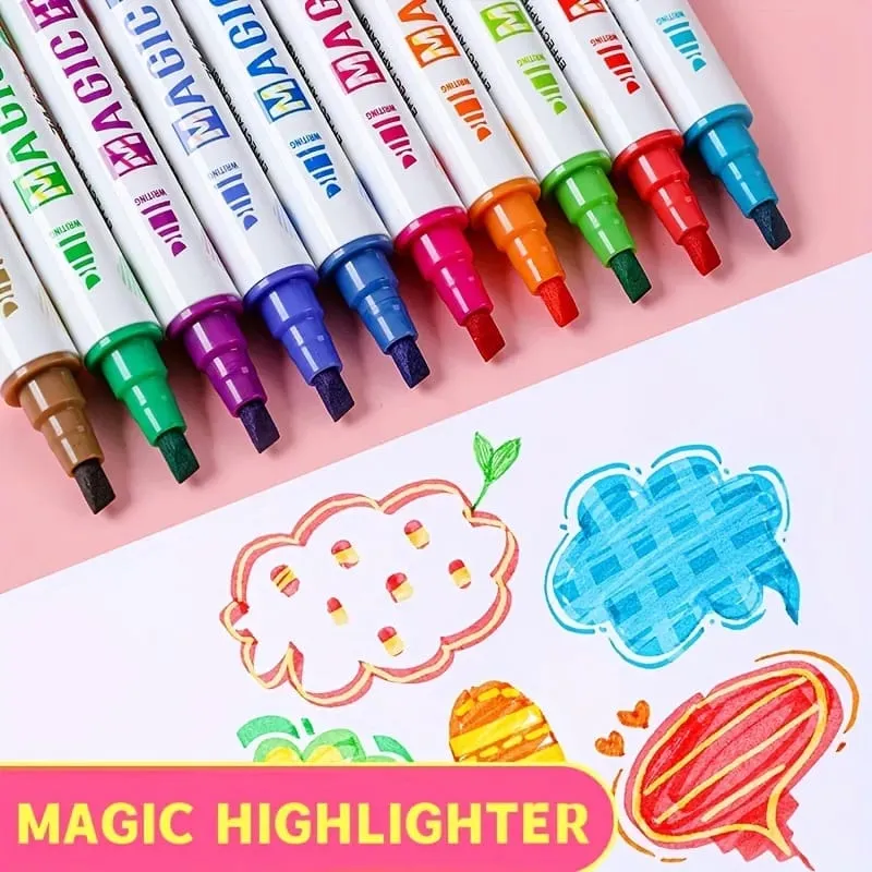 Magic Color Changing Highlighter Art Set - 10 pieces