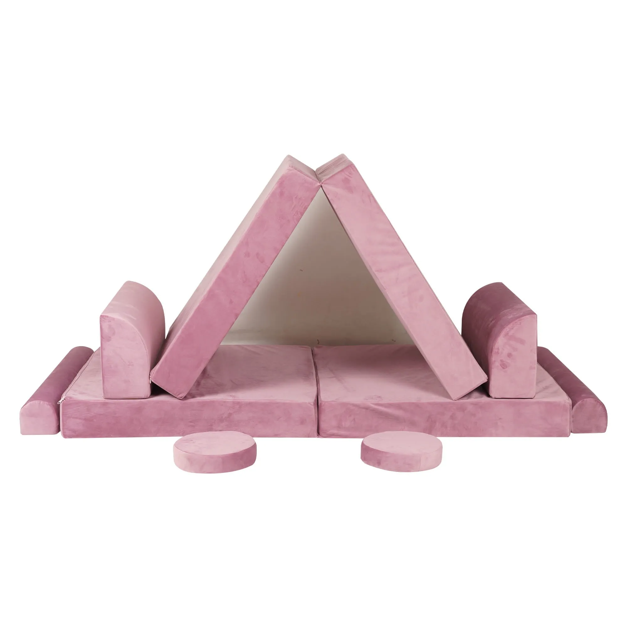 MeowBaby Soft Play Velvet Sofa Couch
