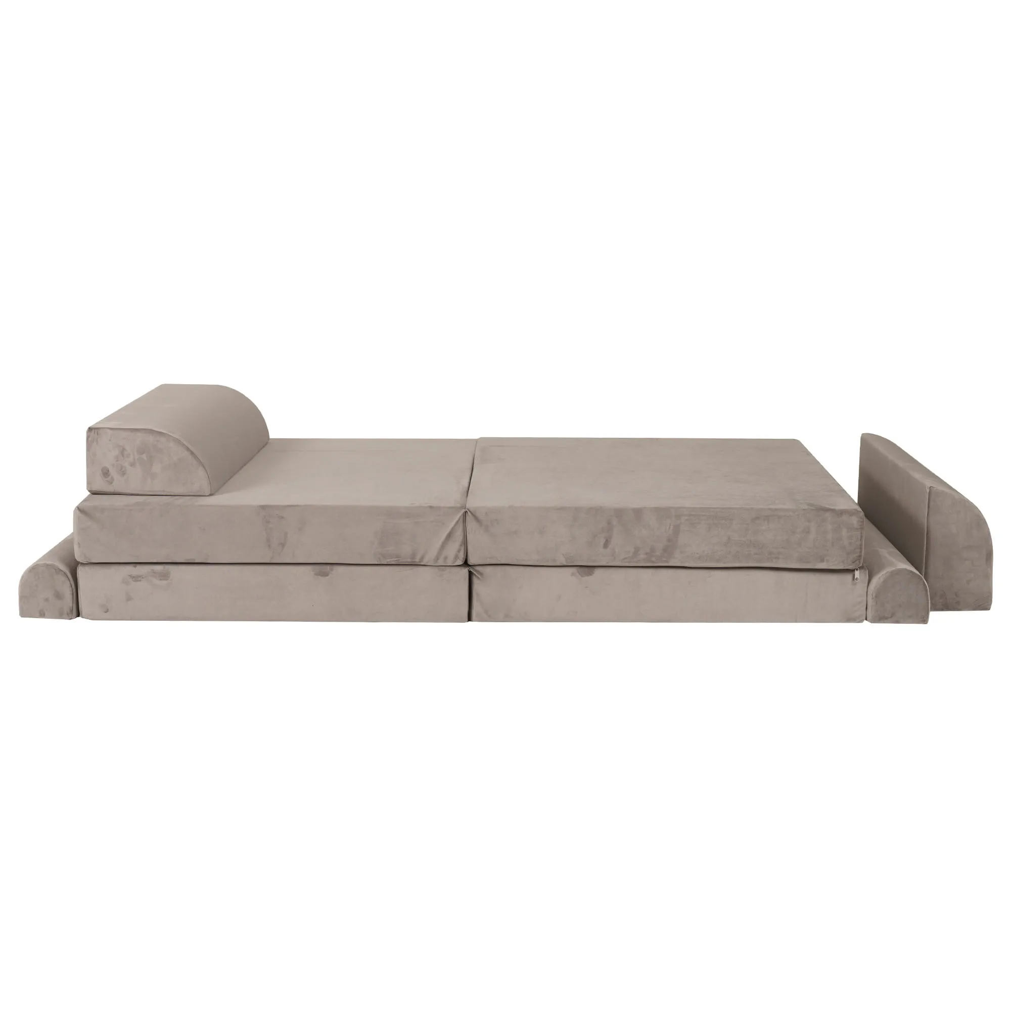 MeowBaby Soft Play Velvet Sofa Couch