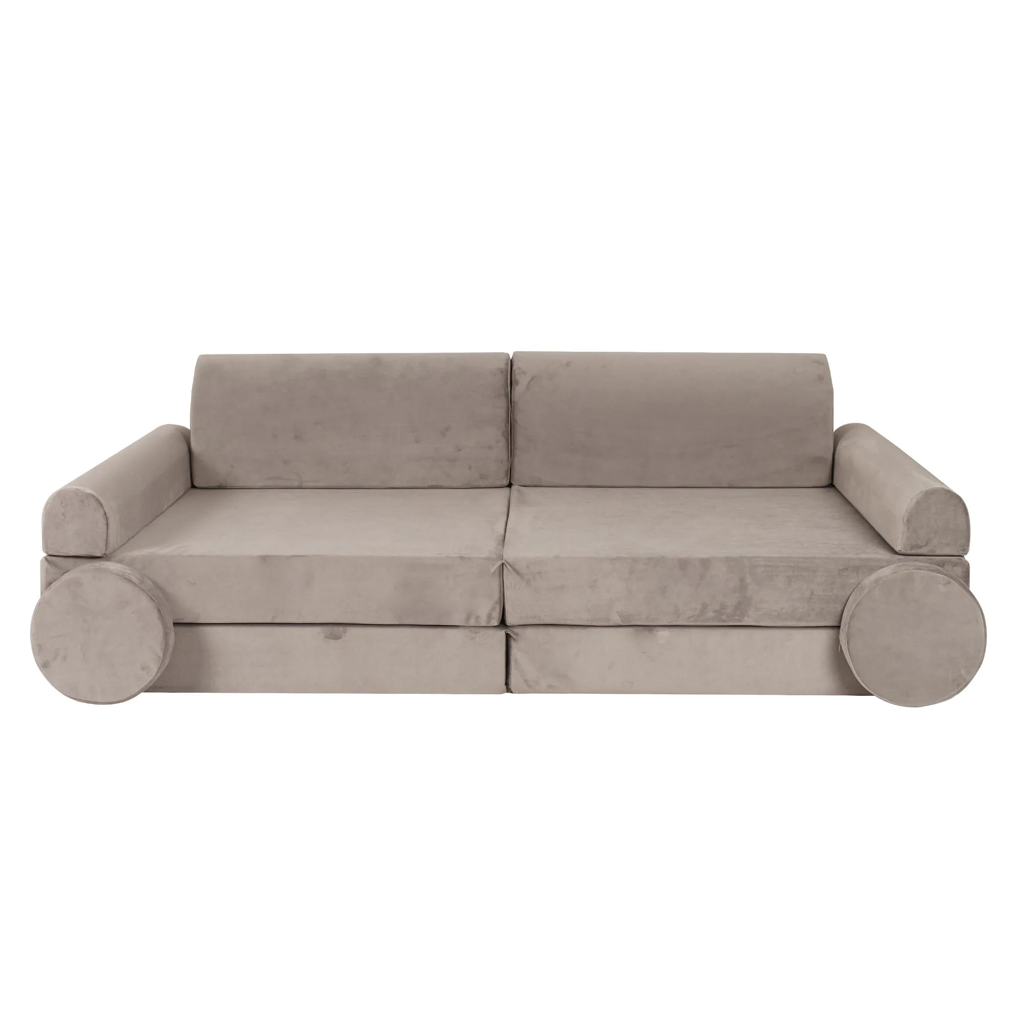 MeowBaby Soft Play Velvet Sofa Couch