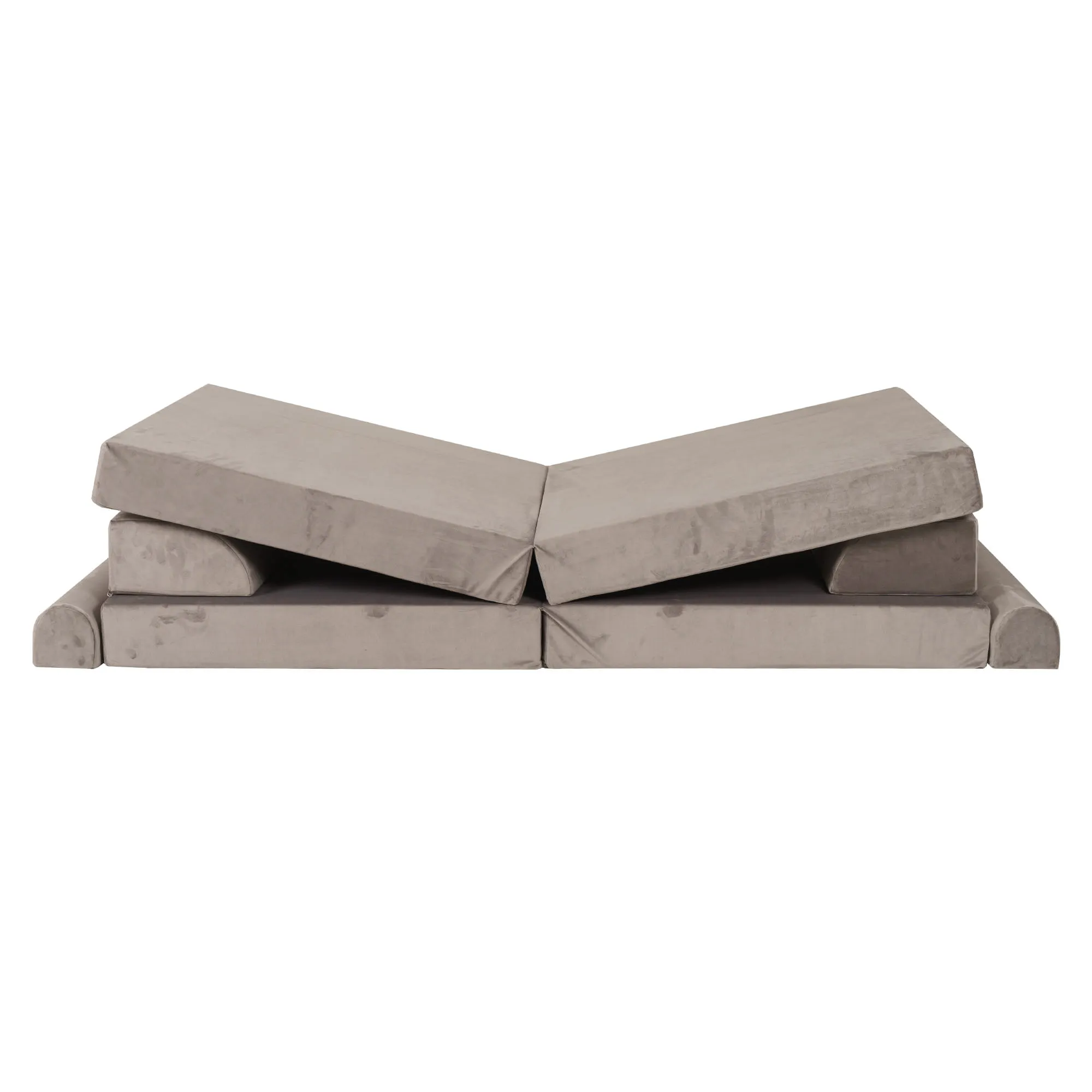 MeowBaby Soft Play Velvet Sofa Couch