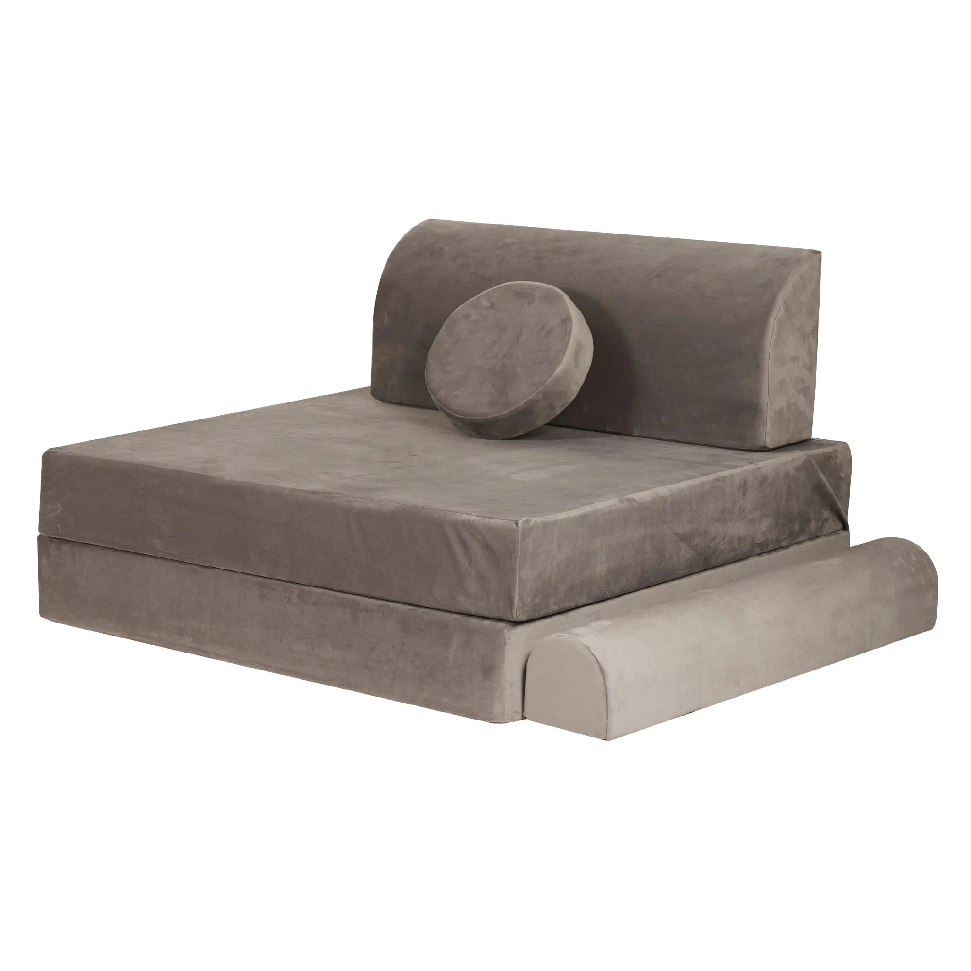 MeowBaby Soft Play Velvet Sofa Couch