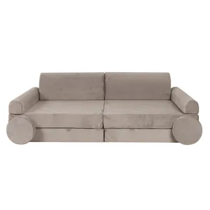 MeowBaby Soft Play Velvet Sofa Couch