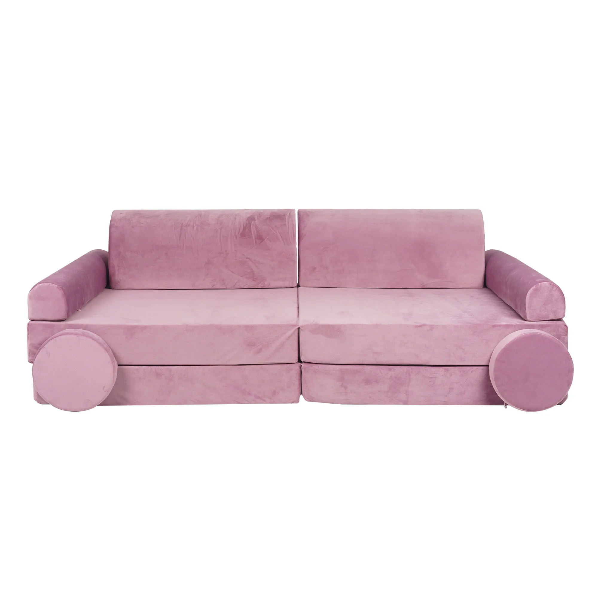 MeowBaby Soft Play Velvet Sofa Couch