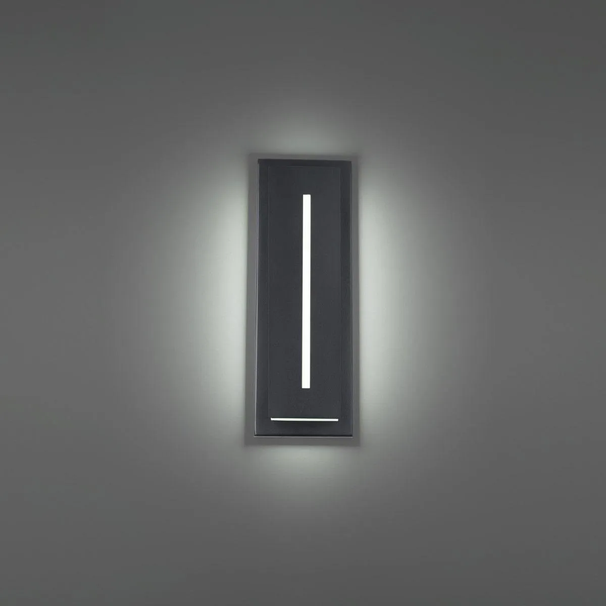 Midnight 16 In. LED Outdoor Wall Sconce 3000K Black Finish