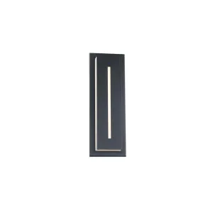 Midnight 16 In. LED Outdoor Wall Sconce 3000K Black Finish