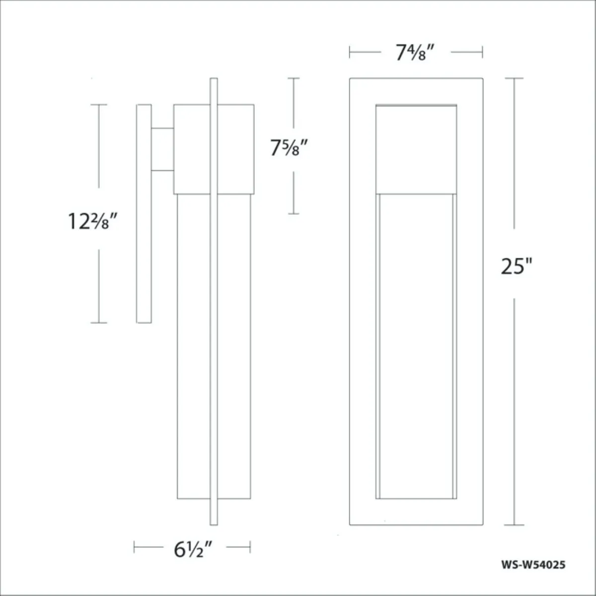 Mist 25 In. LED Outdoor Wall Sconce Dark Sky Friendly Bronze Finish
