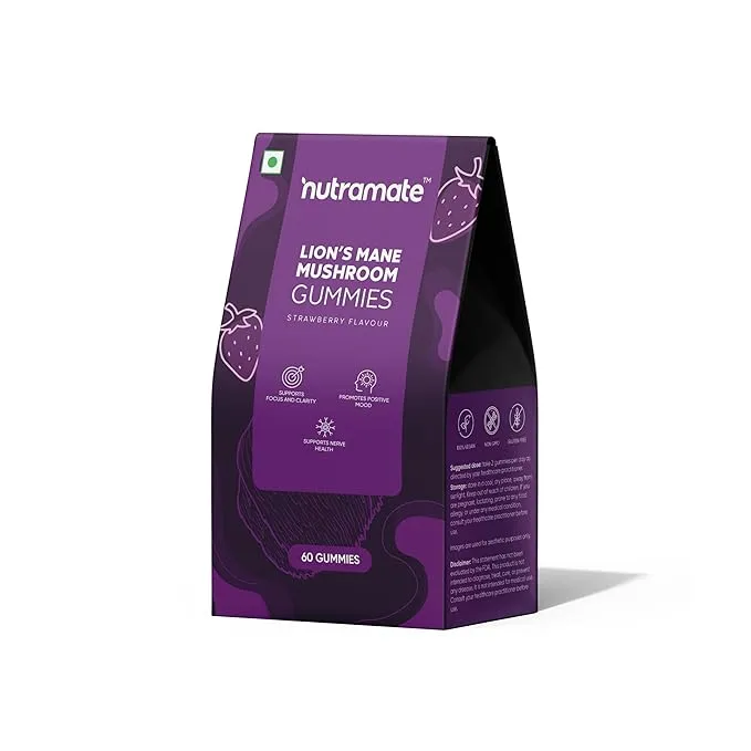 Nutramate- Lion's Mane Mushroom Gummies Supplement