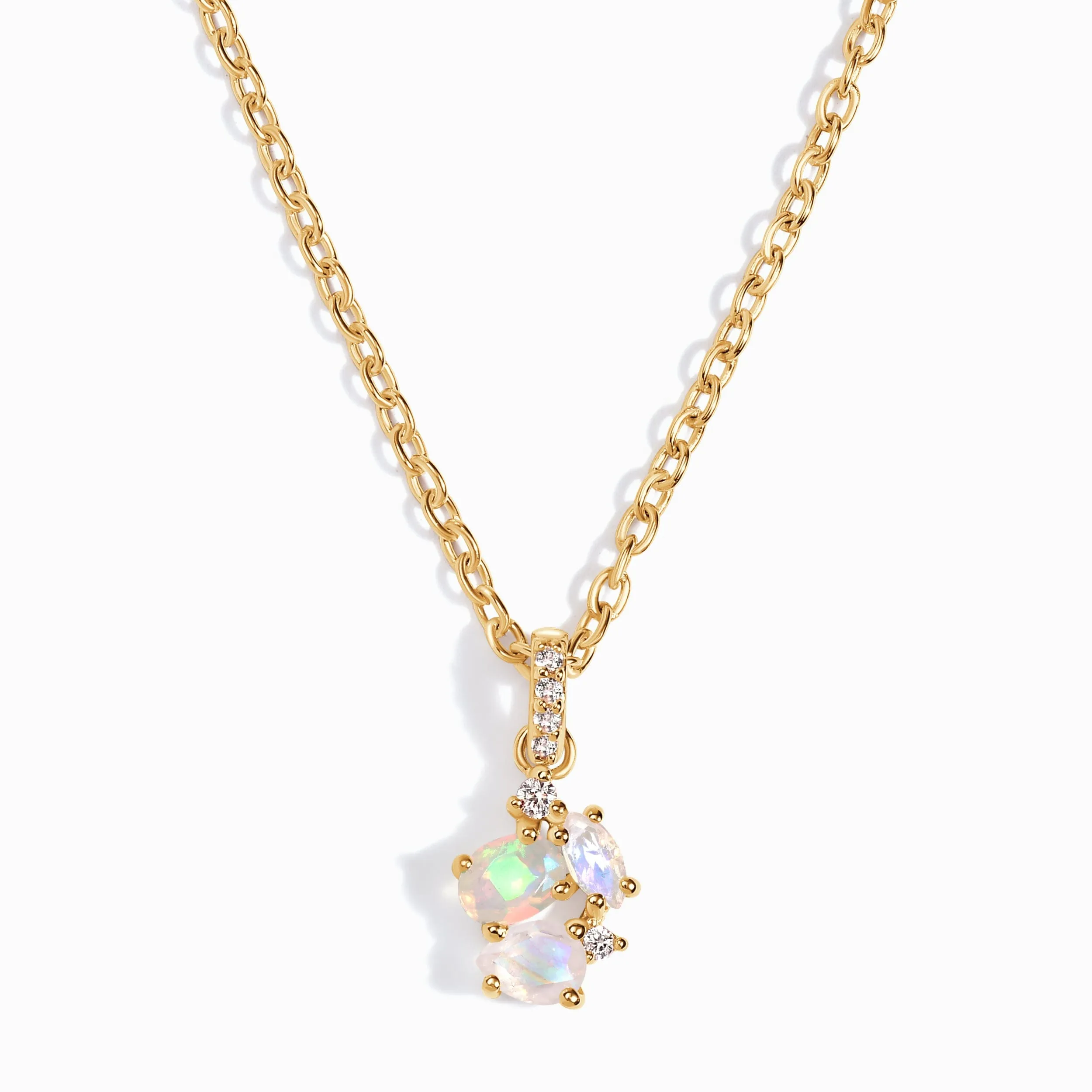 Opal Moonstone Necklace - Orion's Charm