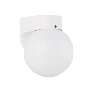 Outdoor Wall 7 In. LED Outdoor Wall Sconce White Finish