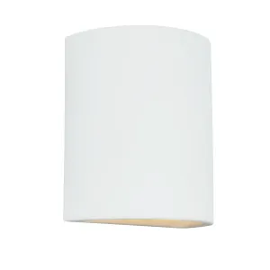 Paintable Ceramic Sconces 10" outdoor wall sconce white finish