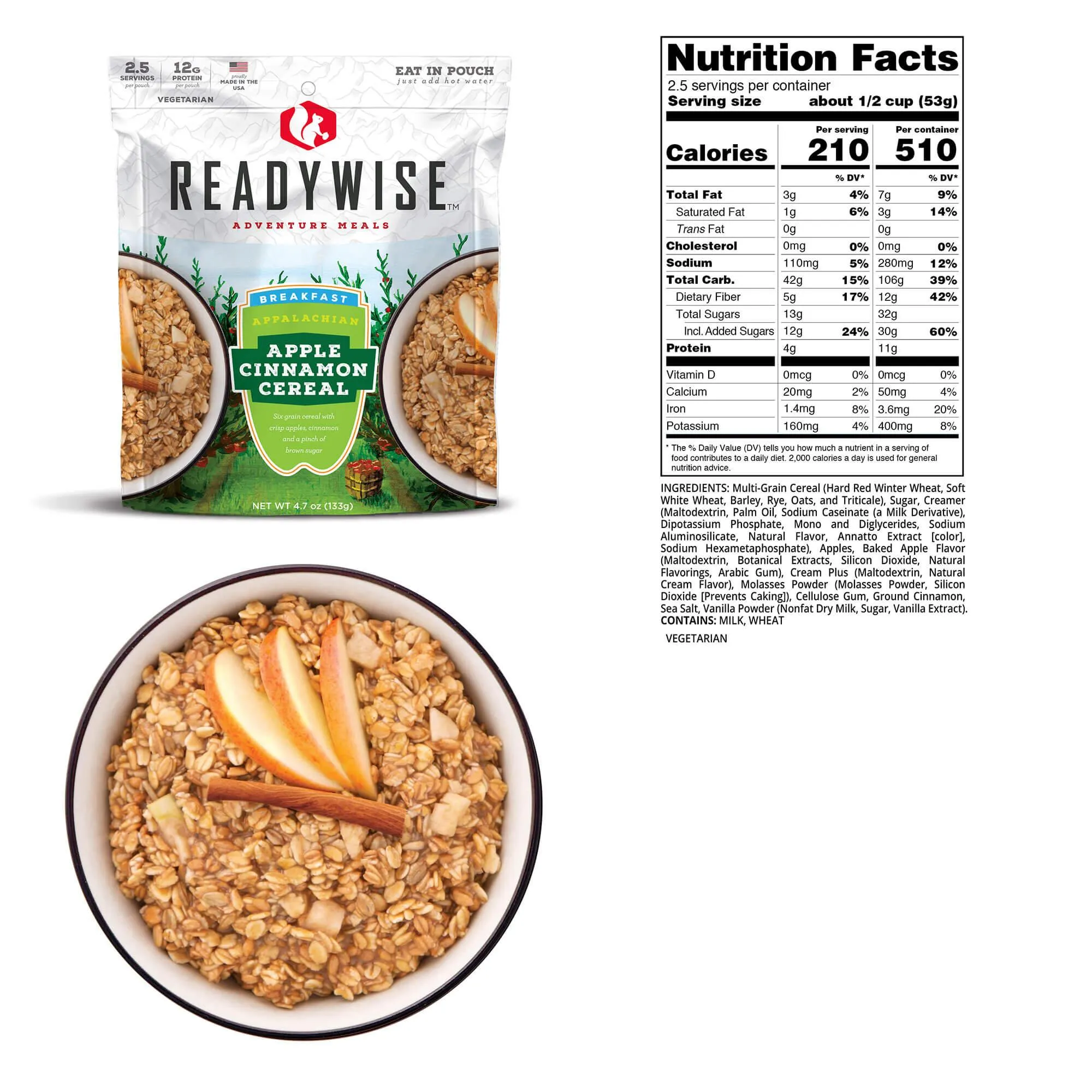 ReadyWise Apple Cinnamon Cereal