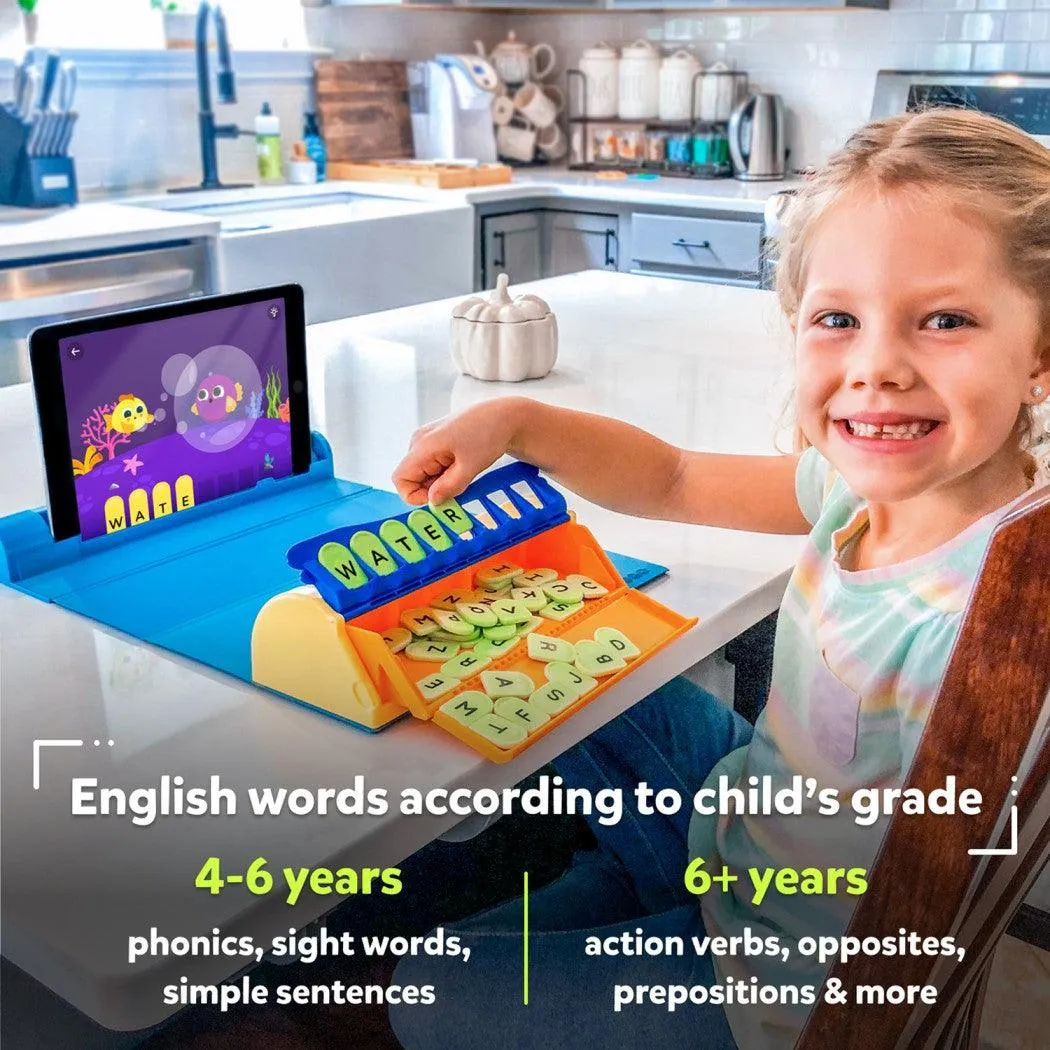 Shifu Plugo Letters - Spelling & Word Game with Stories for Kids Ages 4-10 Years (App Based, Device Not Included)