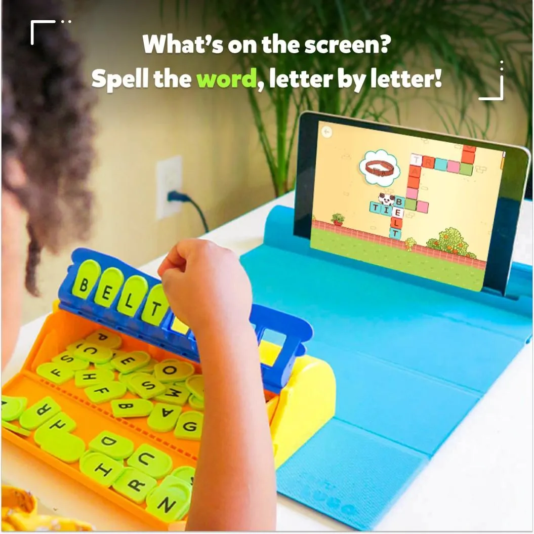 Shifu Plugo Letters - Spelling & Word Game with Stories for Kids Ages 4-10 Years (App Based, Device Not Included)