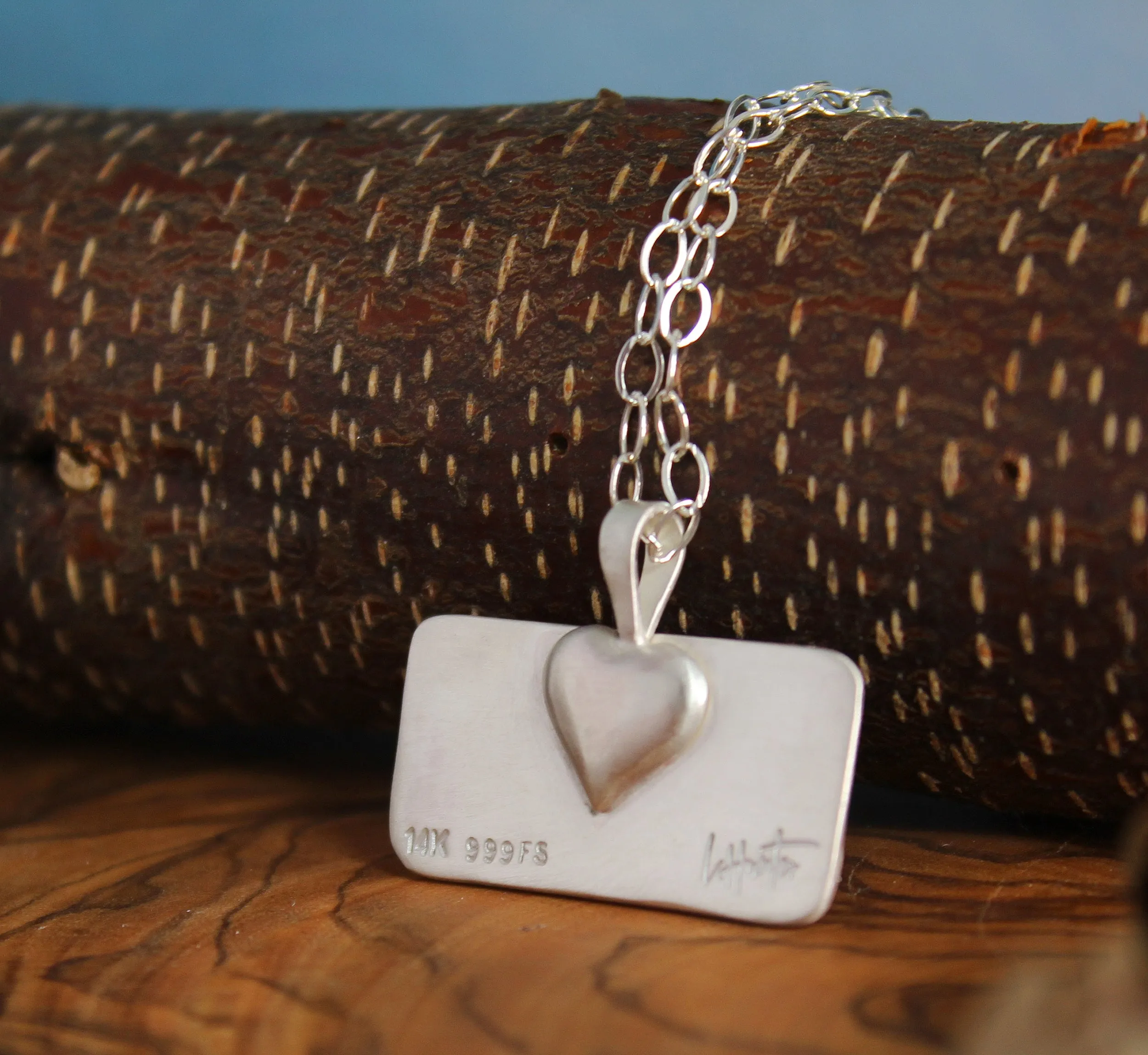 Silver & Gold Mountain Necklace