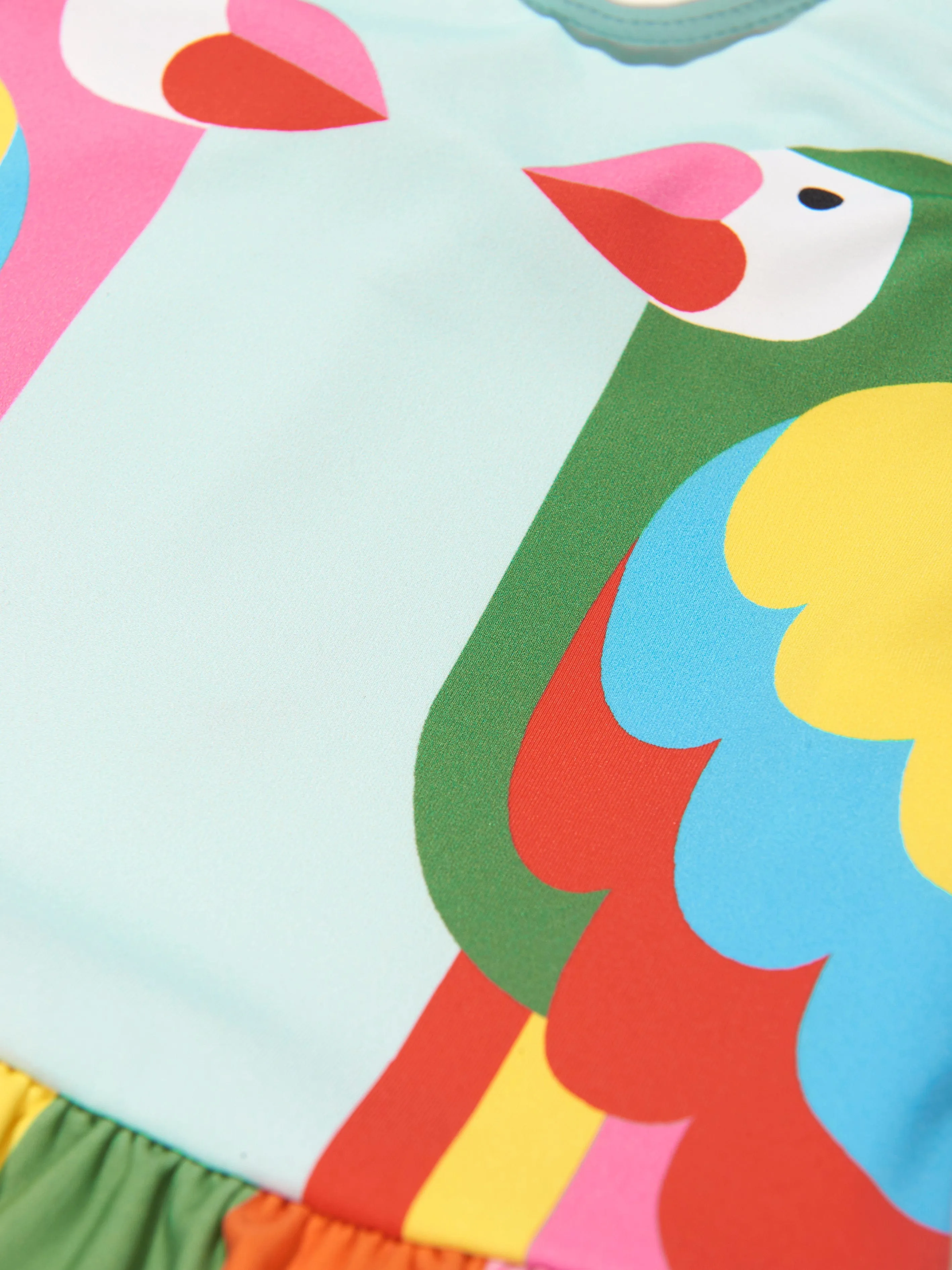 Stella McCartney Girls Bird Swimming Costume in Blue