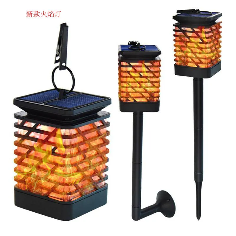 Transparent Simulation Dynamic Flame Outdoor Landscape Light