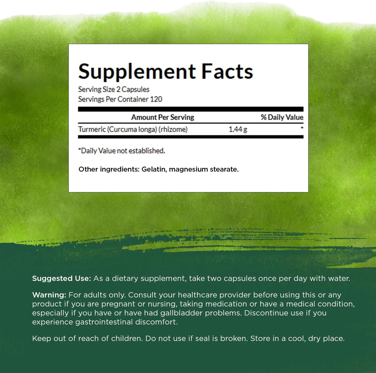 Turmeric Antioxidant, Joint Health, Cardiovascular, Liver Detox, Mood and Memory Support Supplement Curcuma Longa (Rhizome) 720 mg, 240 Capsules, 120 Servings, 1.44 Grams per Serving
