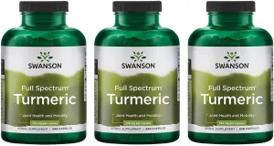 Turmeric Antioxidant, Joint Health, Cardiovascular, Liver Detox, Mood and Memory Support Supplement Curcuma Longa (Rhizome) 720 mg, 240 Capsules, 120 Servings, 1.44 Grams per Serving