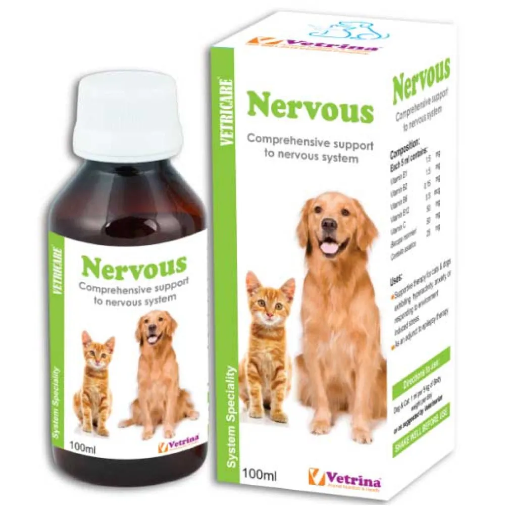Vetricare Nervous Syrup for Dogs and Cats (100ml)