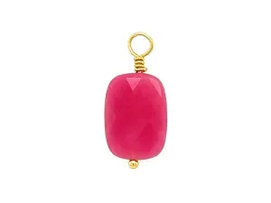 Vintage | Rectangle Pink Opal Pendant