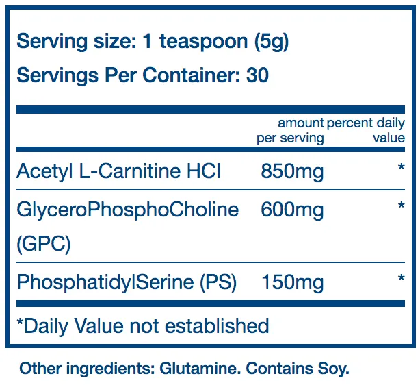 Vital Nutrients Vital Brain Powder 150g