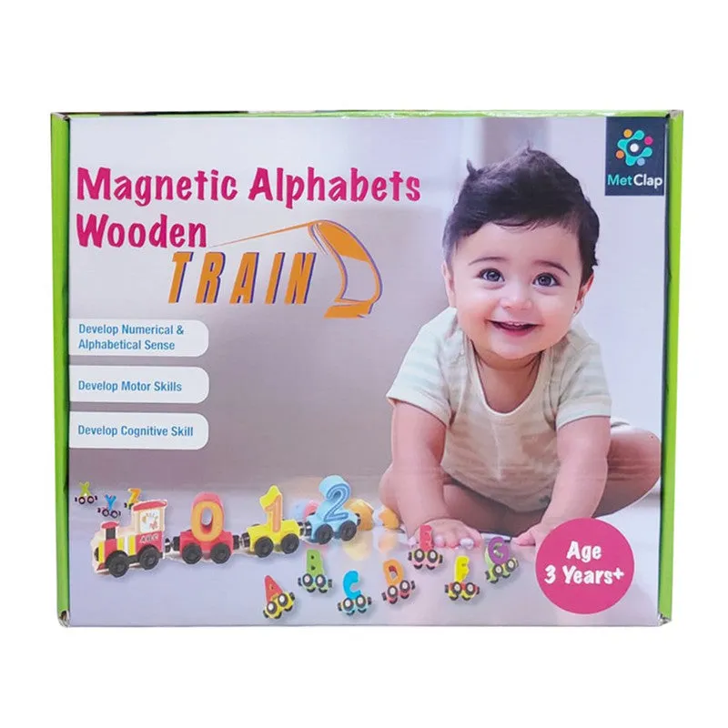 Wooden Toys For Kids | Alphabets Magnetic Train Toy