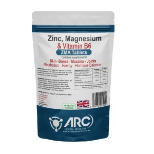 ZMA Supplements -Zinc, Magnesium, and Vitamin B6 Tablets